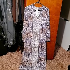 Animal print cardigan
